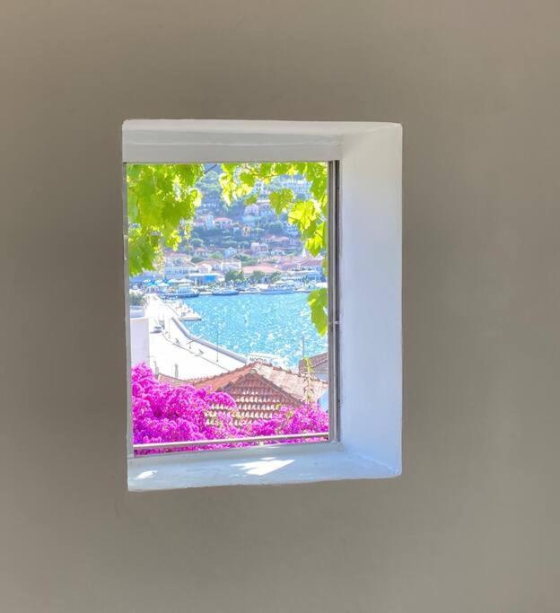 Stylish Vathy Studio With Sea View Esterno foto